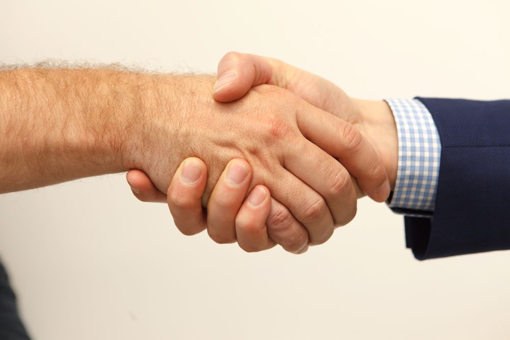 handshake for a deal
