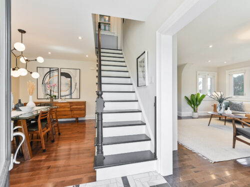 2 Lemay Road - Front foyer featuring staircase