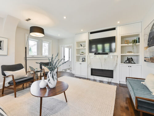 2 Lemay Road - featuring fireplace and built-in shelving