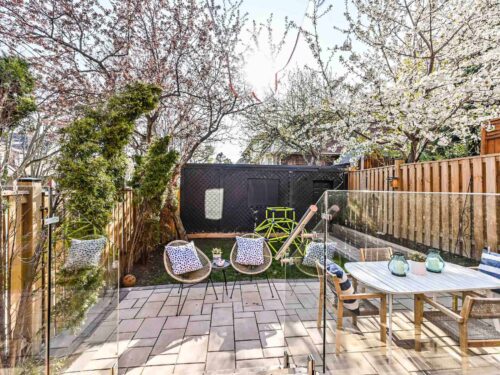 2 Lemay Road - Backyard featuring cherry blossom trees in bloom